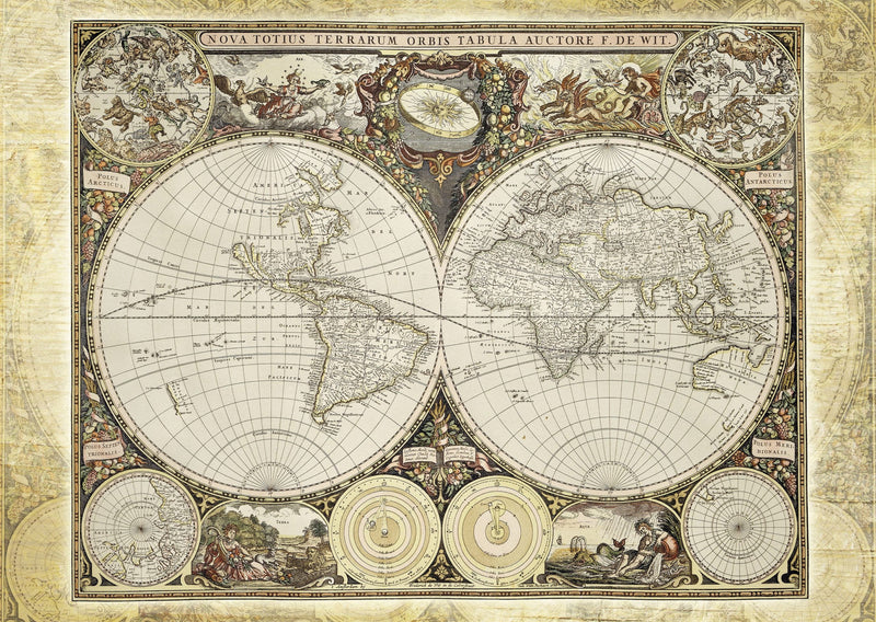 מפת עולם היסטורית, פאזל 2000 חלקים