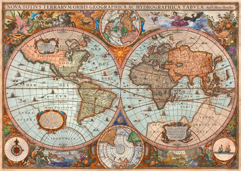 מפת עולם עתיקה, פאזל 3000 חלקים