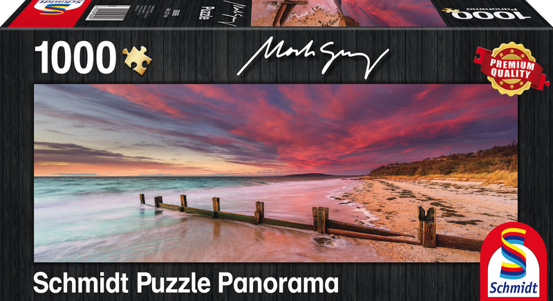מארק גריי: חוף מק׳ריי, חצי האי מורנינגטון, ויקטוריה, אוסטרליה, פאזל 1000 חלקים פנורמי