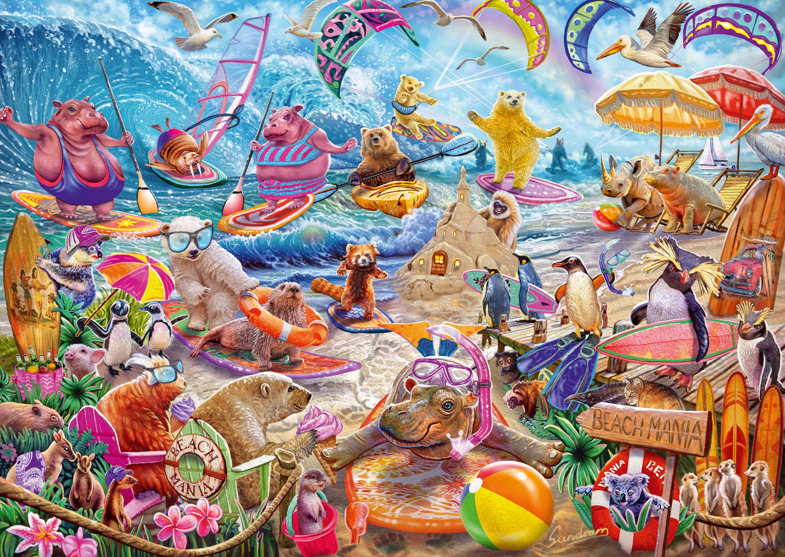 סטיב סאנדרַם: Beach Mania, פאזל 1000 חלקים