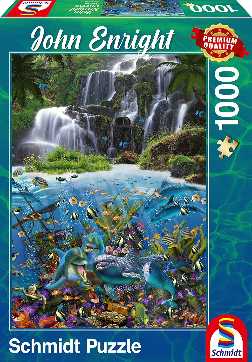 מתחת למפל - פאזל 1000 חלקים