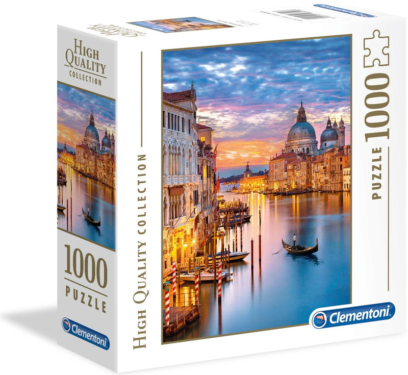 ונציה מוצפת באור - פאזל 1000 חלקים בקופסא מרובעת CLEMENTONI