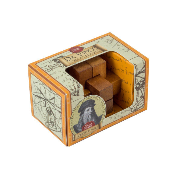 סדרת גדולי המוחות פאזל חידה מעץ - הצלב של דה וינצ׳י