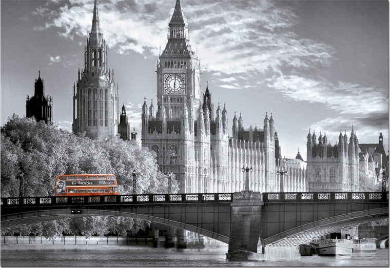 אוטובוס בלונדון - שחור ולבן